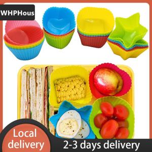 [COD] WHPHous Ship within 24 hours 4 Pcs Silicone Lunch Box Dividers Bento Bundle Lunch Box Dividers For Kids Lunch Accessories