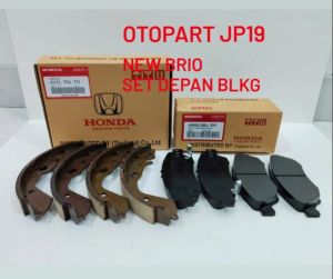 BRAKE PAD BRAKE SHOE KAMPAS REM SET DEPAN BELAKANG NEW BRIO TH 2015 UP