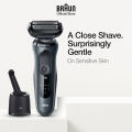 Braun Series 6 61-N7000cc Electric Shaver for Men Rechargeable Wet & Dry Electric Razor Smart Care Center. 