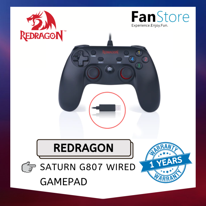 FANSTORE REDRAGON SATURN G807 WIRED Plug and Play CONTROLLER Lazada
