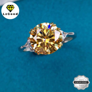 Trang Sức Thời Trang Nhẫn Moissanite Sâm Panh 3 Carat Nhẫn Có Thể Điều Chỉnh Cho Nữ Trang Sức Quà Tặng Giáng Sinh Đám Cưới