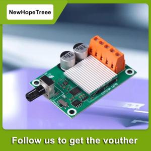 NewHopeTreee แผงควบคุมมอเตอร์แบบไร้แปรงถ่าน75W 200W DC 6-24V 6V12V24V แรงสูงตัวควบคุมความเร็วมอเตอร์พัดลมไร้แปรง