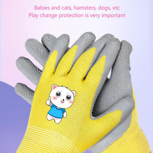 [Sirola] ถุงมือป้องกันเด็กกันน้ำถุงมือทำสวน1คู่ระบายอากาศได้ดีกันลื่นสำหรับงานสวนเพื่อความปลอดภัยในการเก็บรวบรวมเปลือกหอยถุงมือป้องกันสำหรับเด็ก