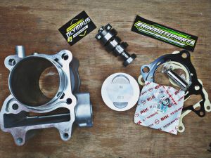 BLOK SEHER BORING BORE UP VARIO PCX 150 VARIO 150 PCX 150 PISTON 62 BLOK BORE UP PCX 150 PISTON 62MM PIN 14 SET NOKEN AS RACING
