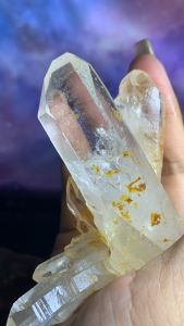 Bụi đá thạch anh phale Lemurian tự nhiên còn lớp ĐẤT năng lượng Vũ trụ 573