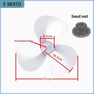 【E-WOITD】 1 Set Electric Fan DIY Accessories Big Wind Plastic Fan Blade 3 Leaves For Midea And Other 16inch 400mm Fans Parts