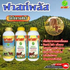 ขุนบำรุง ผสมติดง่าย เสริมสร้างภุมิคุ้มกัน ไคโตซานฟาสท์พลัส1ขวด+ไคโตซานฟาสท์2ขวด สัตว์แข็งแรง ไคโตซานสำหรับสัตว์ อาหารผสมสำหรับสัตว์