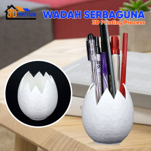 Tempat Pensil Wadah Sendok Sikat Gigi Vas Bunga Unik Bentuk Telur
