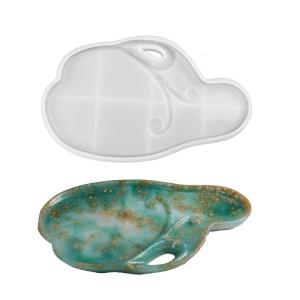 Không thường xuyên lưu trữ khay khuôn thạch cao plsater Khuôn Silicone hiển thị tổ chức nhựa Epoxy khuôn hình học Coaster
