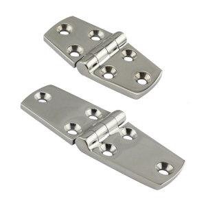 Untarnished Rustproof Hinges Quiet Action For Vessel Cottages Trailer Entrances Modern Smooth Face Marine Grade Hardware