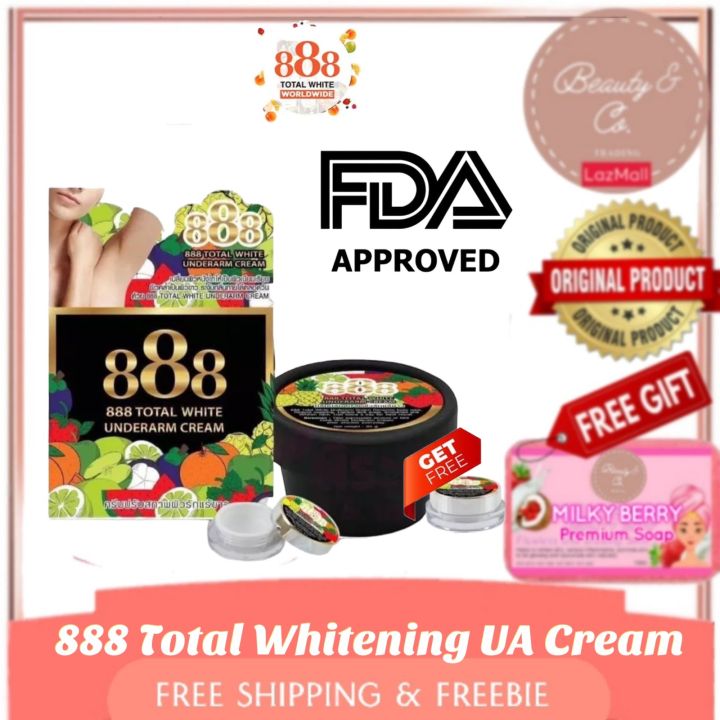 888 Total White Whitening Underarm Whitening Cream [FREE SOAP] FDA ...