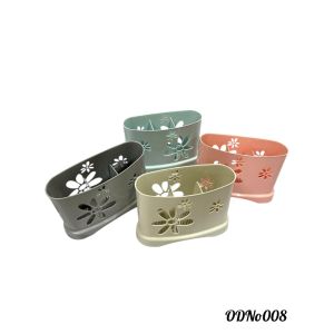 Ống Đũa 3 Ngăn Bông Cúc Hiwa ODN008 Ống Đũa Nhựa Đựng Muỗng Đũa Nhà Bếp