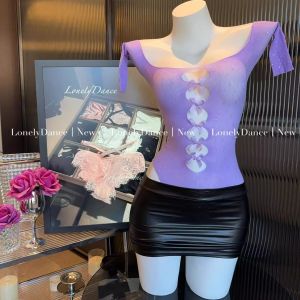 Hormones🌸🌸ชุดสาวร้อน ชุดบอดี้สูทเซ็กซี่ แขนสั้นลูกไม้ มีโบว์ขันทั่ว ส่งไวจากไทย1-3วัน