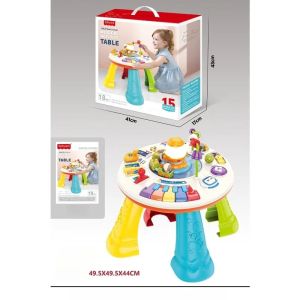 Multi Functional Infant Early Education Game Table Music Light Bell Ring Toy Intellectual Development 14 Types Games Detachable