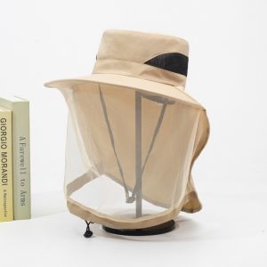 OWNNEW Lưới Mũ tai bèo Chống muỗi côn trùng Chống ong Mũ chống côn trùng Mũ bảo vệ người nuôi ong Ngoài trời