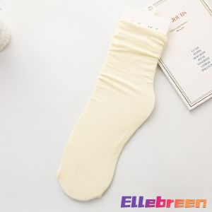 Womens Socks Pure Color Breathable Feet Calf Socks Fashion Medium Tube Socks