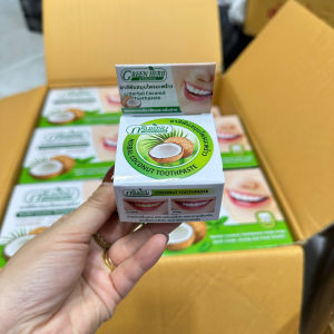 Kem tẩy trắng răng thảo dược dừa Green Herd 25g