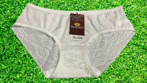 Quần Lót Nữ Thun Lạnh Phối Voan ép THỊNH PHÁT 3248 (size 50-55Kg) Quần Chip Thun co dãn thoải mái thoáng mát vải mềm mịn trơn bóng không xù lông