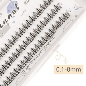 Anrena Octopus Full Face False Eyelashes Comic Eyelash Fairy Fishtail segment single tufted hair novice false eyelashes