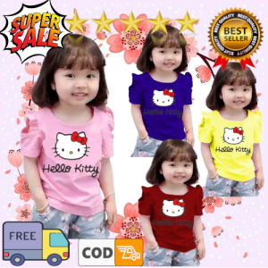 BJ ONLINE KAOS SABRINA SERUT BAJU ANAK PEREMPUAN 1 2 3 TAHUN/ ATASAN KAOS ANAK /PAKAIAN ANAK CEWEK LUCU MURAH
