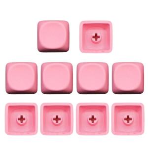 10Pcs PBT Keycaps MOA Profile 1U Blank Supplement Keycaps for Gaming Mechanical Keyboards