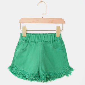 IENENS Kids Baby Girls Denim Clothing Shorts Pants Clothes Jeans Summer Fashion Children Wears Infant Toddler Short Trousers Bottoms 4 5 6 7 8 9 10 11 12 13 Years