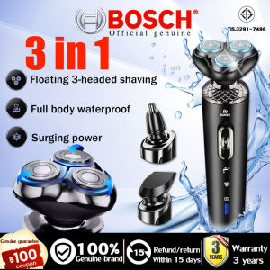 【10 -year warranty】BOSCH 3-IN-1 electric shaver for men Multifunctional Grooming Kit Hair Clippers Nose Trimmer Face Clean
