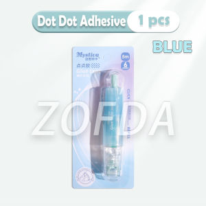 Dot Glue Pen Push Type 360 Rotation 6mm X 5m DIY Craft Adhesive Tool Office Supplies Sealing Letter Paste