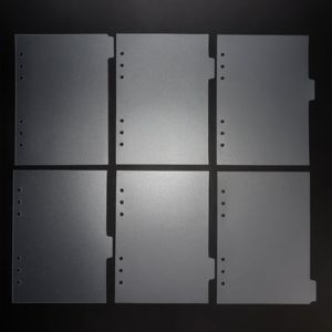 EDDY SONG โปร่งใส 6 ชิ้น/12 ชิ้น ใบหลวม หน้าตัวแยก สำหรับโน้ตบุ๊ค A5/A6 เครื่องผูก ตัวแบ่งดัชนี Binder สติ๊กเกอร์ไดอารี่ ตัวคั่นดัชนี Binder ตัวแบ่งหน้า