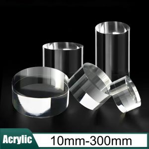 1 Cái Thanh Tròn Acrylic Trong Suốt Chiều Dài 10mm-300mm Giá Đỡ Trang Sức Hình Trụ Acrylic Trong Suốt