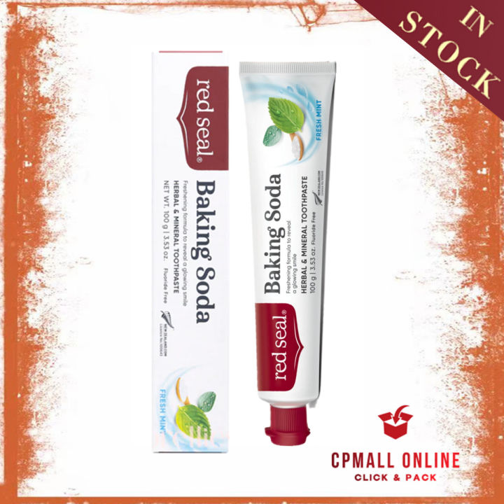 [Expiry Date 12/2026] Red Seal 苏打美白牙膏 Baking Soda Toothpaste 100g