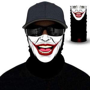 New 3D Printed Clown Joker Fashion Anti Dust Headband Cycling Motor Fishing Face Mask Sports Scarf Kerchief Windproof
