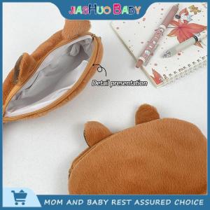 JiaShuo Baby Toy Capibara Plush Pencil Case Cartoon Capybara Large Capacity Pen Pouch Stationery Storage Bag Cosmetic Bag