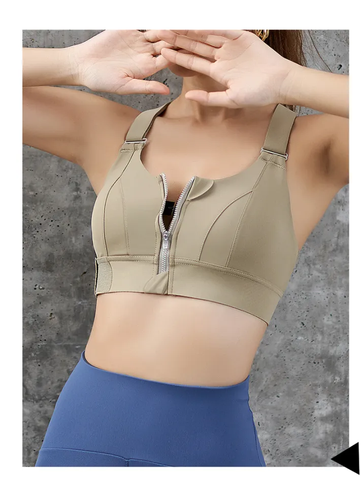 OzalCtree 2023 Front Zipper Sports Bra New Style for Women Plus