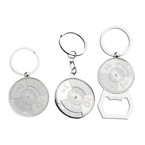 Multifunctional Perpetuals Calendar Keychain Charm Designs for Travelers and Individual Seek Unique Accessories