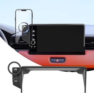 Magnetic Phone Holder for Honda Pilot 2023-2025 7/9-Inch Screens 20 N55 Magnets Compatible with MagSafe 360 ° Rotation Four-Corner Support Easy Install for Honda Pilot 7/9-Inch Screens