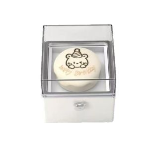 CHENJIE Trưng bày Nhẫn Hộp nhẫn lật hình gấu Valentine Hộp đựng Hộp đóng gói quà sinh nhật Hoạt hình Quà tặng bạn gái Hộp quà bánh mini Dành cho người yêu