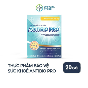 (NHẬP KHẨU) TPBVSK AntiBio Pro H/20 gói - Men vi sinh bổ sung lợi khuẩn hỗ trợ đường ruột khoẻ mạnh