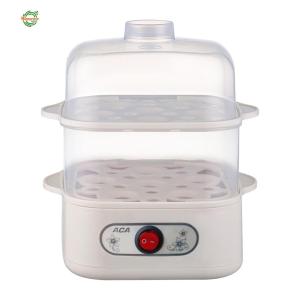 เครื่องนึ่งไฟฟ้าสอง/สามชั้นเครื่องนึ่ง 6 ฟองโดยอัตโนมัติ Mini Steamer Egg Cooker Breakfast Machine เครื่องทำอาหาร[Winnereco World]