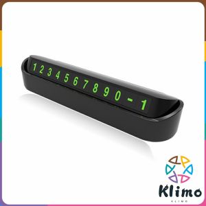 Klimo Car Temporary Parking Card Phone Number Card Plate Car Sticker Luminous Telephone Number