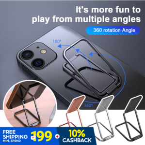 MGALL Mobile phone ring buckle holder Invisible holder Zinc alloy mobile phone holder Metal ring holder