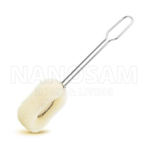 Stainless Steel Bottle Cleaner Sponge Brush Stainless Steel Handle Deep Cleaning Bottle Cup Jar Pencuci Botol 不锈钢杯子清洁刷