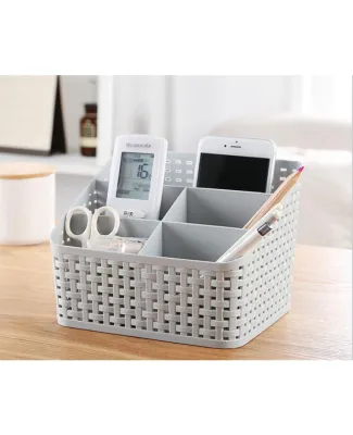 Rak Mini organizer serbaguna 5 Sekat Beta / Tempat Alat Tulis Kantor Meja Belajar Desk - Random Colour / Tempat Remote / Rak Serbaguna High Quality