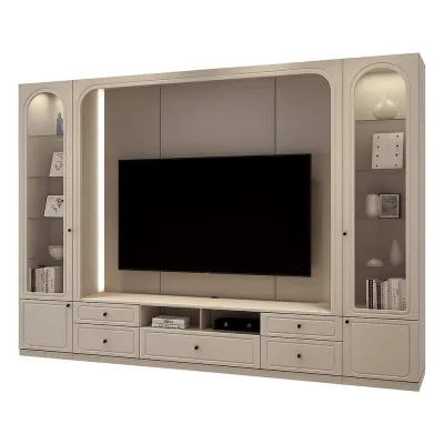 INDEX LIVING MALL ชุดโฮมเอ็นเตอร์เทนเมนท์ รุ่นซีรีน ขนาด 320 ซม. - สีเบจ