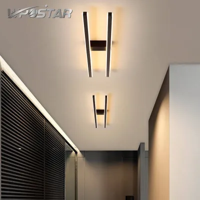 Nordic modern creative ceiling light chandelier embedded bedroom lamp long strip LED corridor lamp