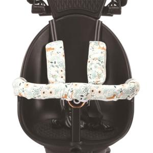 Breathable Baby Sucking Strap Bite Towel Baby Bibs Cotton Pram Handle Sleeve Baby Strap Saliva Towel Newborn Accessory