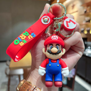 Gantungan Kunci Mario Bros Keychain Kartun karakter Mario Luigi Putri Peach Yoshi