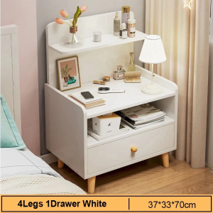 Wooden Bedside Cabinet With Drawer Storage Cabinet Side Table Storage Cabinet Household  Storage Cabinet Modern Simple Locker For Bedroom
