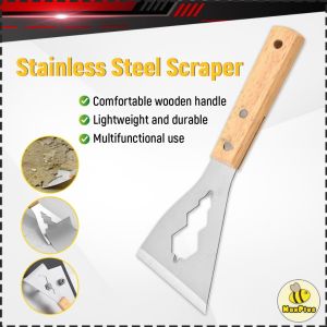 MaxPlus【Ready in Stock】 Stainless Multi-Purpose Scraper Durable Cleaning Outdoor Garden Shovel Farm Weeding Tool 1Pc