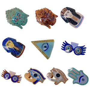 Creative Egyptian Pharaoh Hair Clip Cultural Theme Acetic Acid Hair Claw Clip Strong Grip For Fashion Enthusiasts